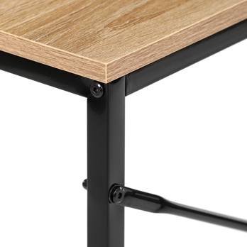 Psací stůl GLOWEN černý kov/dub divoký 5