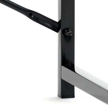 Psací stůl GLOWEN černý kov/dub divoký 6