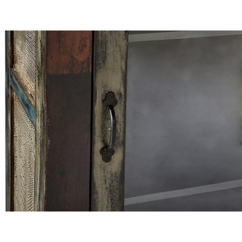 Vitrína GOA mangovník/akácie/kovové aplikace 4