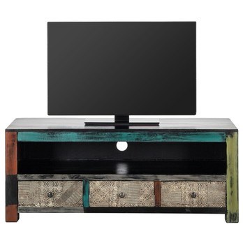 TV stolek GOA mangovník/akácie/kovové aplikace, šířka 150 cm 2