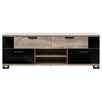 TV Komoda GOGER GT1 dub/černá lesklá 4