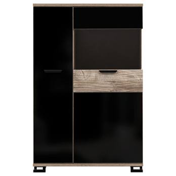 Vitrína GOGER GT4 dub/černá lesklá 4