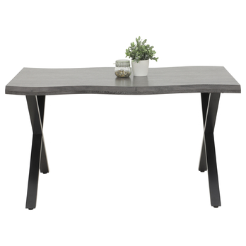 Jídelní stůl GORA šedá/černá, šířka 140 cm 2