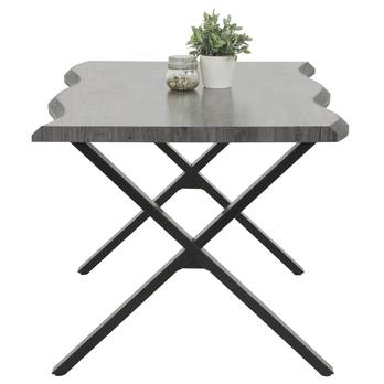 Jídelní stůl GORA šedá/černá, šířka 140 cm 3