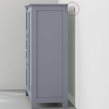 Koupelnová skříňka GORDES 6 světle šedá 3