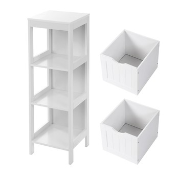 Koupelnová skříňka GORDES bílá 3