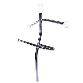 Pánský sluha GORDON chrom/bílá 2