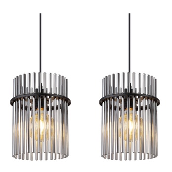 Závěsné svítidlo GORLEY černá, šířka 80 cm 3