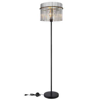Stojací lampa  GORLEY černá, výška 152 cm 2