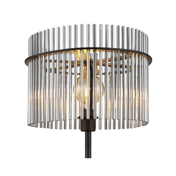 Stojací lampa  GORLEY černá, výška 152 cm 3