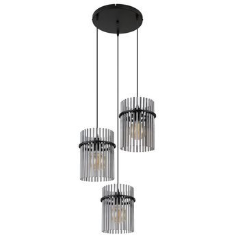 Závěsné svítidlo GORLEY černá, výška 140 cm 2