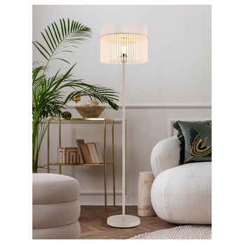 Stojací lampa GORLEY písková/průhledná 1