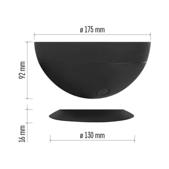 Stolní lampa GOSMART černá 11