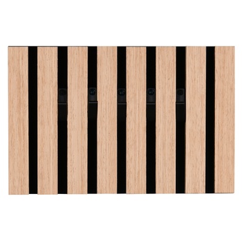 Nástěnný věšák GRACE dub artisan/černá 3