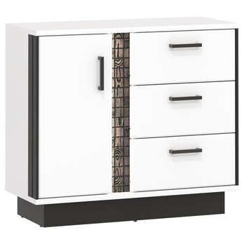 Komoda GRACIA MR2 bílá/černá 4