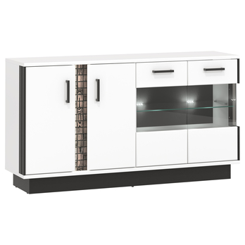 Komoda GRACIA MR4 bílá/černá 4