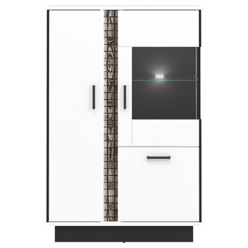 Vitrína GRACIA MR5 bílá/černá 3