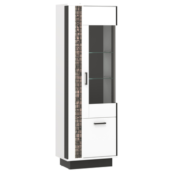 Vitrína GRACIA MR7 bílá/černá 4
