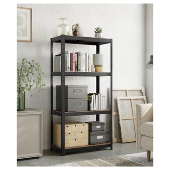 Skladovací regál GRADE 6 černá/rustikální hnědá 1