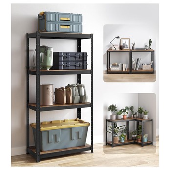 Skladovací regál GRADE 6 černá/rustikální hnědá 3