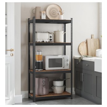 Skladovací regál GRADE 6 černá/rustikální hnědá 5