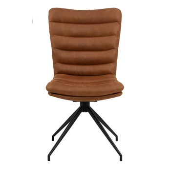 Jídelní židle GRAFTON koňaková/matná černá 2