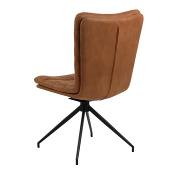 Jídelní židle GRAFTON koňaková/matná černá 3