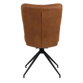 Jídelní židle GRAFTON koňaková/matná černá 4