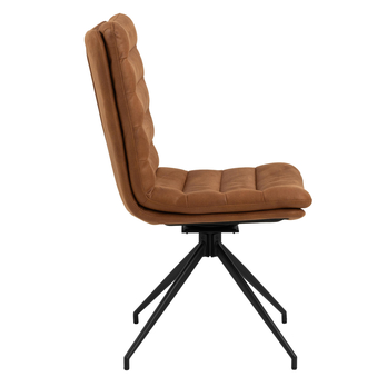 Jídelní židle GRAFTON koňaková/matná černá 5