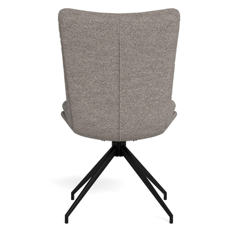 Jídelní židle GRAFTON světle šedá/matná černá 3