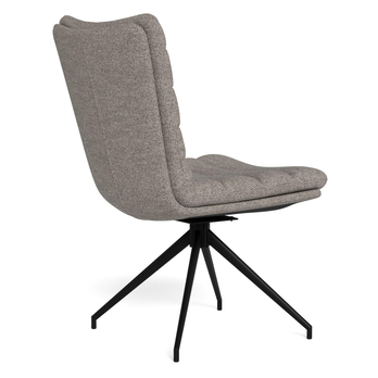 Jídelní židle GRAFTON světle šedá/matná černá 4