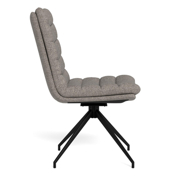 Jídelní židle GRAFTON světle šedá/matná černá 5