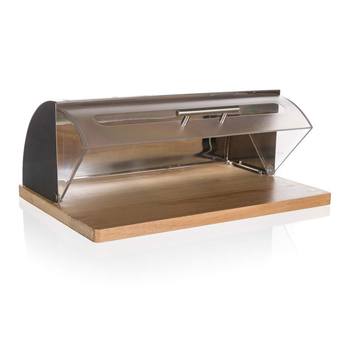 Chlebník GRANDE III nerez/plast/dřevo 2