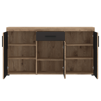 Komoda GRANO 3D1Z dub viking/šedá 1