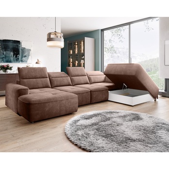 Sedací souprava GRENADA XL pravá, světle hnědá 2