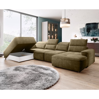 Sedací souprava GRENADA XL levá, olivová 2