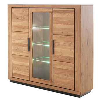 Skříňka GRENO I divoký dub/černá 8
