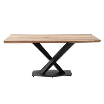 Jídelní stůl GRENOBLE dub/černá, šířka stolu 160 cm 2