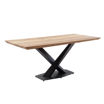 Jídelní stůl GRENOBLE dub/černá, šířka stolu 160 cm 3