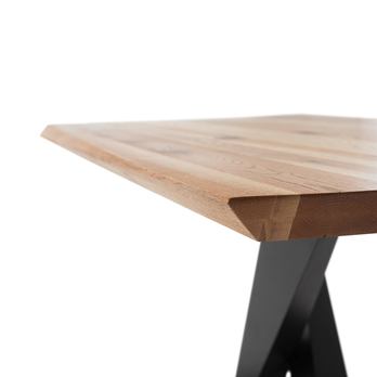 Jídelní stůl GRENOBLE dub/černá, šířka stolu 160 cm 6