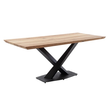 Jídelní stůl GRENOBLE dub/černá, šířka desky 180 cm 3
