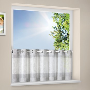 Záclona GREY šedá, 140x50 cm 1