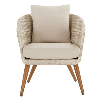 Zahradní set GRONINGEN teak/krémová 5