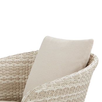 Zahradní set GRONINGEN teak/krémová 12