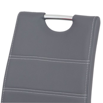 Jídelní židle GROTO šedá/stříbrná 4