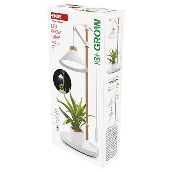 Pěstební lampa GROW Z7905 bílá/přírodní 6