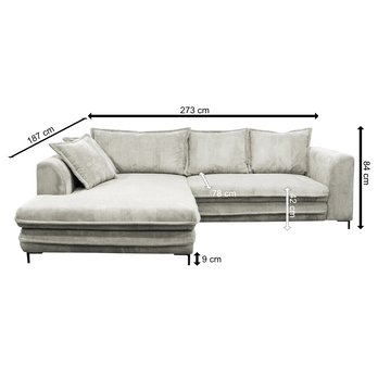 Sedací souprava GUSTO II levá, ecru 8