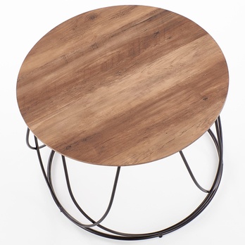 Přístavný/konfereční stolek HADES ořech/černá 1