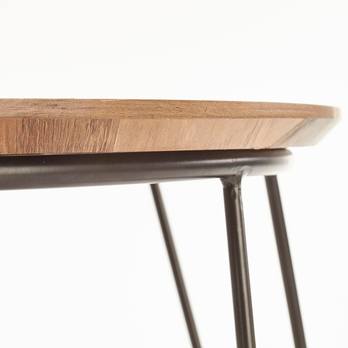 Přístavný/konfereční stolek HADES ořech/černá 2