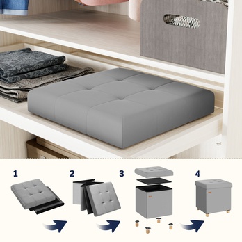 Taburet  HALL 1 šedá 1